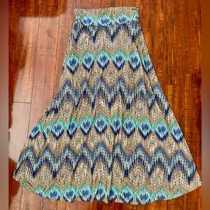 Gilli Multicolor Chevron Maxi Skirt